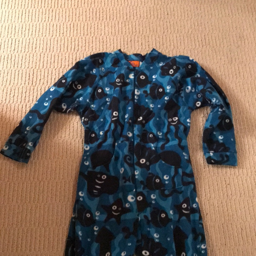Adult onesie with aquatic animals